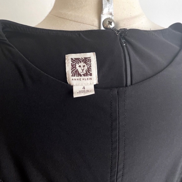 Anne Klein Women's Fit & Flare Black Dress Size 4 Small Office/Career/Work/Party - Picture 8 of 12